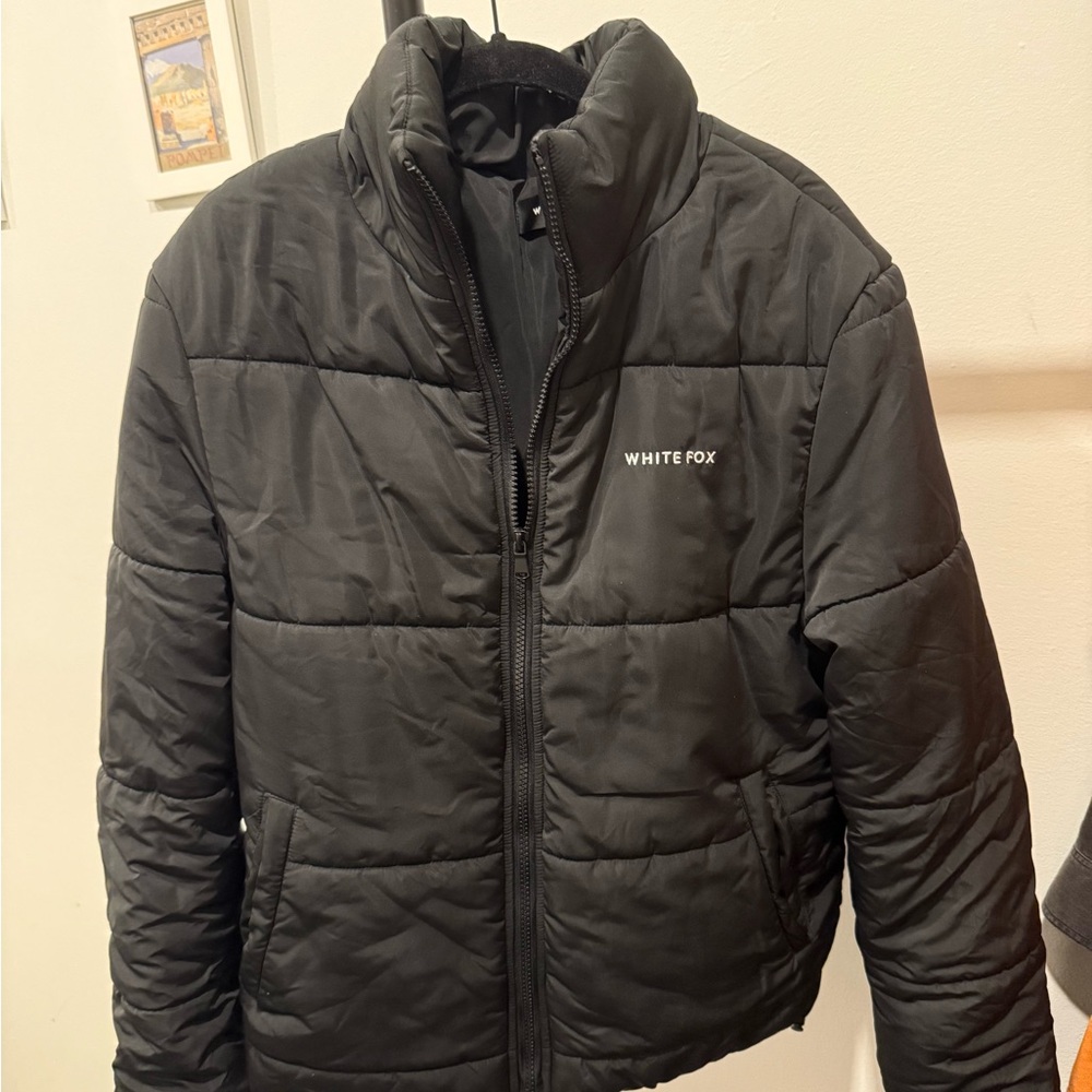 White Fox Boutique Black Puffer Jacket